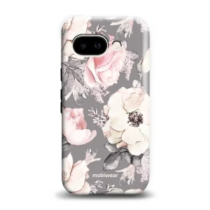 Etui ochronne do Google Pixel 9a, Mobiwear Elite Pro, różowo-kwieciste