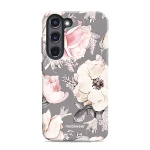 Etui ochronne do Galaxy S23 Plus, Mobiwear Elite Pro, różowo-kwieciste