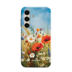Etui ochronne do Galaxy S24, Mobiwear Elite Pro, łąkowe kwiaty