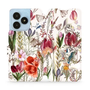 Etui z klapką do Realme Note 50, Mobiwear Book, bukiet kwiatów