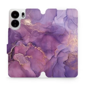 Etui z klapką do Xiaomi Poco C65, Mobiwear Book, fioletowe