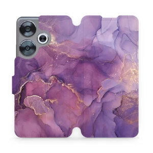 Etui z klapką do Xiaomi Poco F6, Mobiwear Book, fioletowe