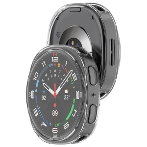 Etui z osłoną ekranu Bizon Case Watch Felipe do Galaxy Watch 8 40 mm, przezroczyste