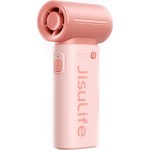 Wiatrak podręczny, biurkowy wentylator, wiatraczek JisuLife Handheld Fan Life9 5000mAh, różowy