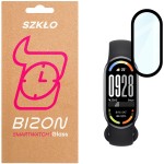 Szkło hybrydowe Bizon Glass Watch Edge Hybrid dla Xiaomi Smart Band 10, czarne