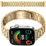Pasek ze stali nierdzewnej Bizon Strap Watch Aura do Huawei Watch Fit 5 Pro/Fit 5/Fit 4 Pro/Fit 4/Fit 3, złoty