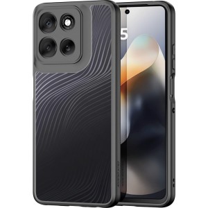 Etui Dux Ducis AIMO do Motorola Moto G56, czarno-przezroczyste