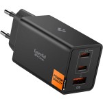 Ładowarka sieciowa Spigen ArcStation Essential EE673EU GaN, USB-A / USB-C 67W, czarna