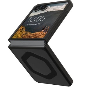 Etui pancerne Urban Armor Gear  Mouve with Magnet do Galaxy Z Flip7, przydymiono-czarne