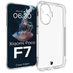 Elastyczne etui Bizon Case Salpa do Xiaomi POCO F7, przezroczyste