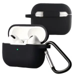Silikonowe etui z karabińczykiem Bizon Case Headphone Silicone do Airpods Pro 2, czarne