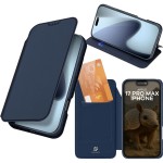 Etui z klapką Dux Ducis Skin Pro do iPhone 17 Pro Max, granatowe