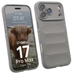 Pancerne etui Bizon Case Tur do iPhone 17 Pro Max, jasnoszare