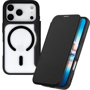 Etui Dux Ducis Skin X Pro Magnetic do iPhone 17 Pro do MagSafe, czarno-przezroczyste