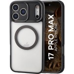Etui Dux Ducis Aimo Mag do iPhone 17 Pro Max, przezroczyste z czarną ramką