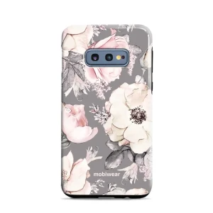 OUTLET: Etui ochronne do Galaxy S10e, Mobiwear Elite Pro, różowo-kwieciste