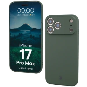 Etui Bizon Case Łupka do iPhone 17 Pro Max, zielone