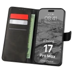 Etui z klapką Bizon Case Pocket do iPhone 17 Pro Max, czarne