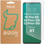 Folia hydrożelowa na ekran Bizon Film Hydrogel Front do Xiaomi Redmi Note 13 Pro Plus 5G / 14 Pro 5G / 14 Pro Plus 5G / POCO X7, 1 sztuka