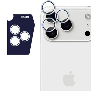 Osłony na aparat 3mk HARDY Lens Protection Pro 1 zestaw dla iPhone 17 Pro Max / 17 Pro, srebrne