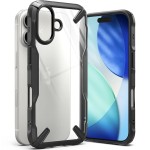 Etui Ringke Fusion X do iPhone 17, przezroczyste z czarną ramką