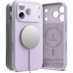 Etui Ringke Silicone Magnetic CC do MagSafe do iPhone 17 Pro, fioletowe