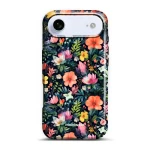 Etui ochronne do iPhone Air, Mobiwear Elite Pro, kolorowo-kwieciste