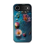 Etui ochronne do iPhone Air, Mobiwear Glossy Case, niebiesko-kwieciste