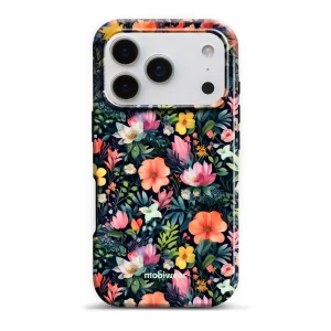 Etui ochronne do iPhone 17 Pro, Mobiwear Elite Pro, kolorowo-kwieciste