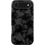 Etui Burga Nucturnal Tough Magnetic do iPhone Air, czarne z kwiecistym wzorem