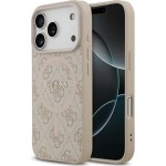 Etui Guess Hardcase 4G Ring Classic Logo do MagSafe do iPhone 17 Pro, różowe