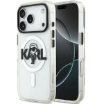 Etui Karl Lagerfeld IML Karl Sketch Logo do MagSafe do iPhone 17 Pro, przezroczyste
