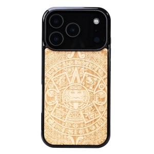 Drewniane etui do iPhone 17 Pro, Bewood Kalendarz Aztecki Aniegre