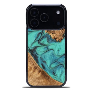 Drewniane etui do iPhone 17 Pro, Bewood Unique Turquoise