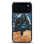 Drewniane etui do iPhone 17 Pro Max, Bewood Unique Planets Ziemia do MagSafe