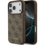 Etui Guess Hardcase 4G Classic do iPhone 18 Pro / 17 Pro, brązowe