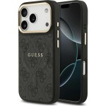 Etui Guess Hardcase 4G Classic MagSafe do iPhone 17 Pro, czarne