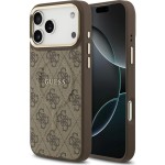 Etui Guess Hardcase 4G Classic MagSafe do iPhone 17 Pro Max, brązowe