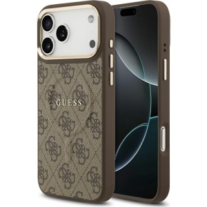 Etui Guess Hardcase 4G Classic MagSafe do iPhone 17 Pro Max, brązowe