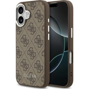 Etui Guess Hardcase 4G Classic Logo MagSafe do iPhone 17, brązowe