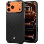 Etui Spigen Enzo Aramid T Mag (CC) do MagSafe do iPhone 17 Pro Max, czarno-srebrne