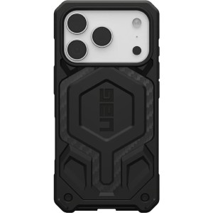 Etui pancerne Urban Armor Gear UAG Monarch Pro Mag do MagSafe do iPhone 17 Pro, czarne z włóknem węglowym