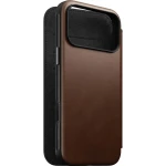Etui z klapką Nomad Modern Leather Folio do MagSafe, do iPhone 17 Pro Max, brązowe