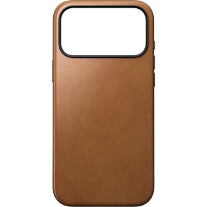 Etui z naturalnej skóry do iPhone 17 Pro Max, Nomad Modern Leather Case do MagSafe, jasnobrązowe