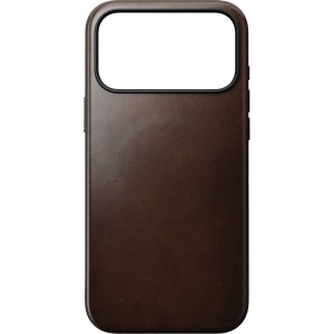 Etui z naturalnej skóry do iPhone 17 Pro Max, Nomad Modern Leather Case Horween Series do MagSafe, rustykalne brązowe