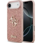Etui Guess Fixed Glitter Big 4G do iPhone Air, różowo-brokatowe