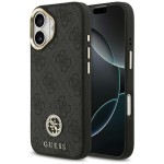 Etui Guess 4G Strass Logo do MagSafe do iPhone 17, czarne