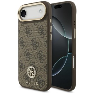 Etui Guess 4G Strass Logo do MagSafe do iPhone Air, brązowe