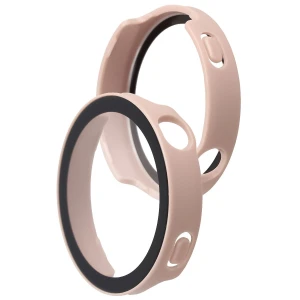 Etui ze szkłem do zegarka Bizon Case Watch Adamo do Huawei Watch GT6 41 mm, różowe