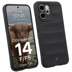 Pancerne etui Bizon Case Tur do Oppo Reno 14 F / FS, czarne